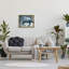 Art mural rétro sur toile flottant Union Rustic Blue-88096186-88096188