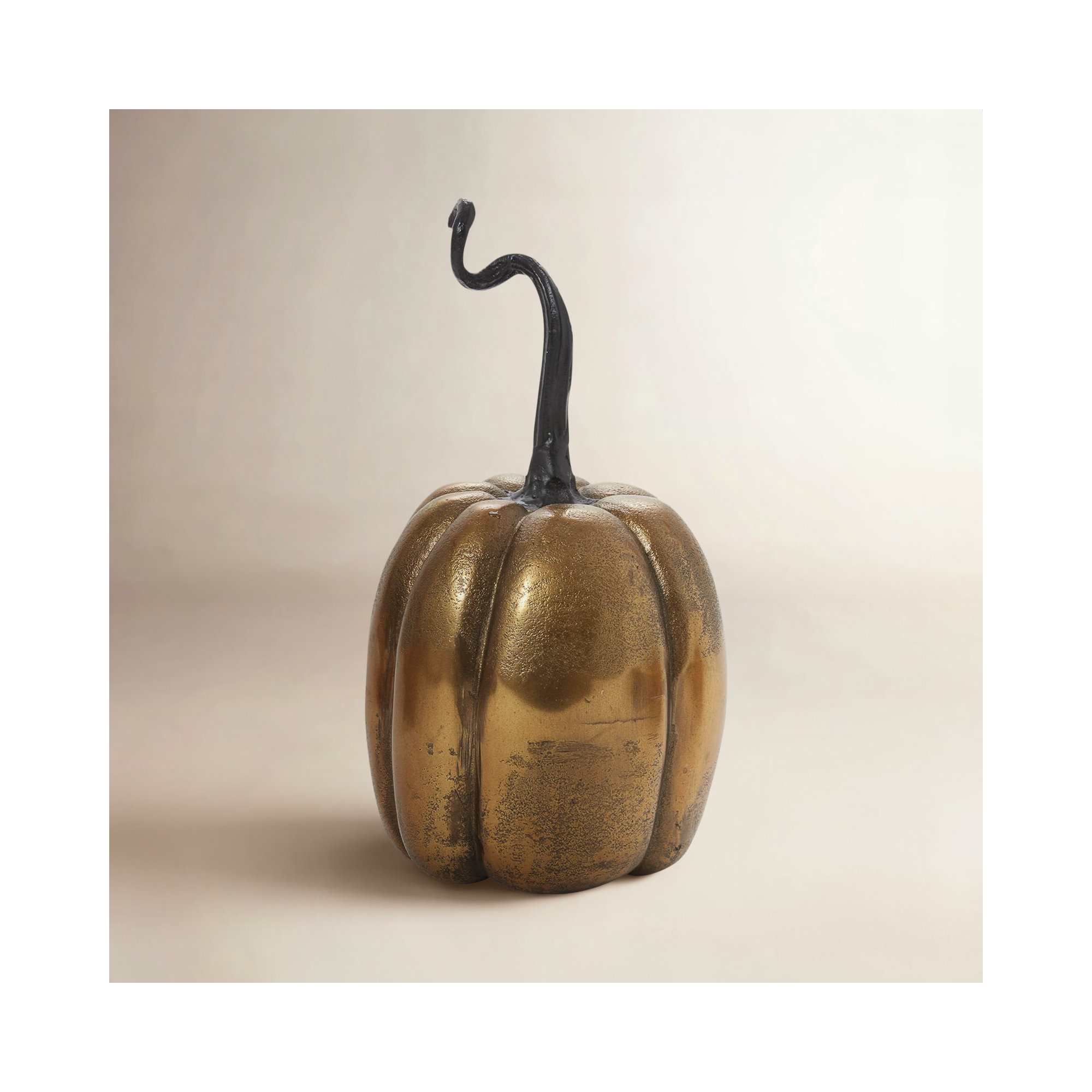 Totem Pumpkin Decorative Accent, 10.75" H x 5.25" W x 5.25" D