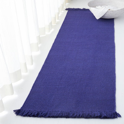 Lauren Ralph Lauren Hand Loomed Wool/Cotton Solid Color Rug in Purple