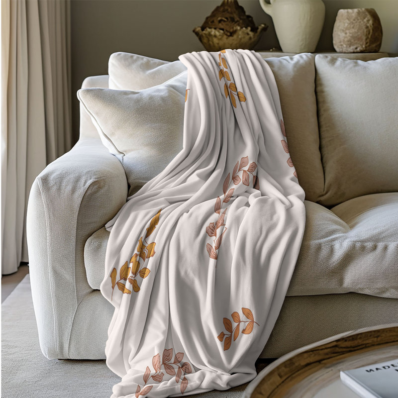 Terra Boho Splendor - Couverture Sherpa de qualité supérieure 1 pièce, Grand lit