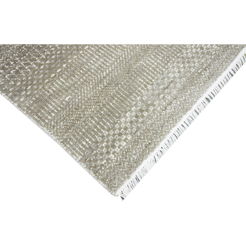 Abstract Area Rug in Ivory, Rectangle 9' x 12'