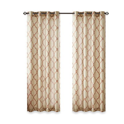 Panneau de rideau simple semi-transparent 29 en mélange de coton 29