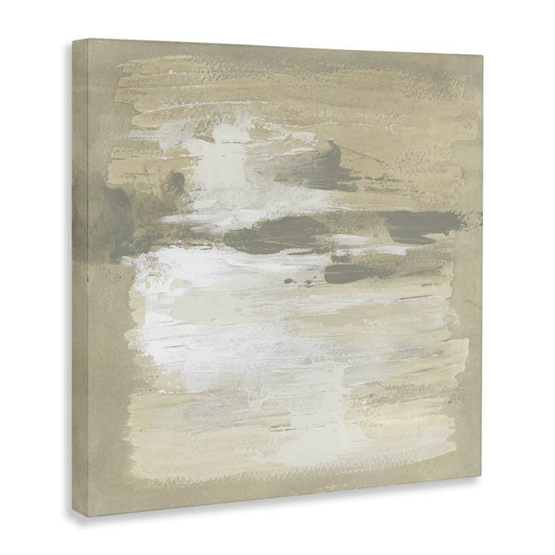 «Neutral Reflections Abstract», art mural sur toile, design par June Erica Vess, H 36 po x l 36 po