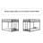 Ashton Metal Bunk Bed Metal with White Mesh Guard Rail-991018592