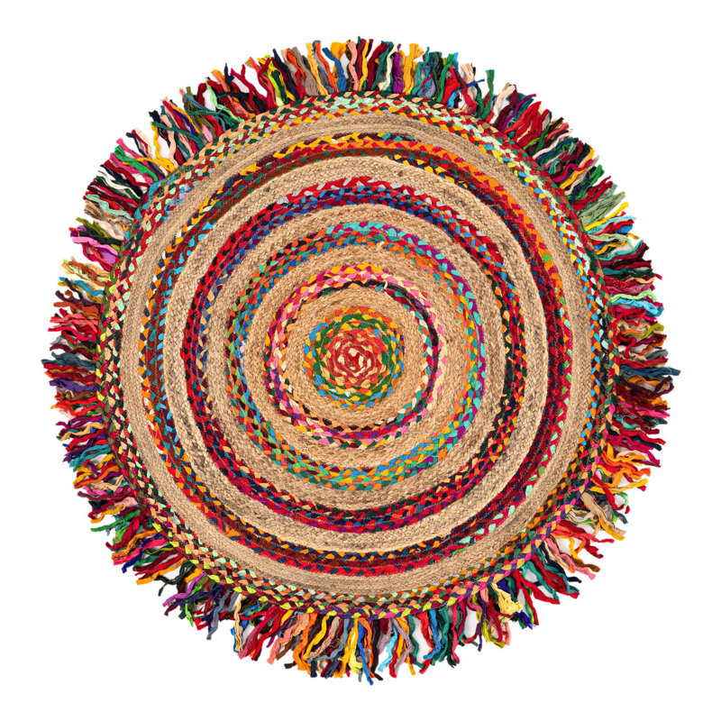 Tapis à volants, Rond 4 pi 1 po