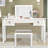 Mirrored Vanities Desk With Drawers