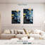 Avery abstrait bleu et or-108504174