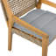 Ensemble de salle à manger d'extérieur moderne 5 pièces - Table ronde et 4 fauteuils en osier avec coussins, pour patio, jardin ou terrasse-129517612