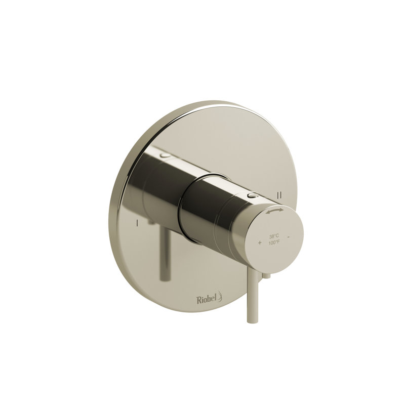 Garniture thermo-équilibrée 1/2 "Pallace ™ avec jusqu'à 2 fonctions, Nickel poli