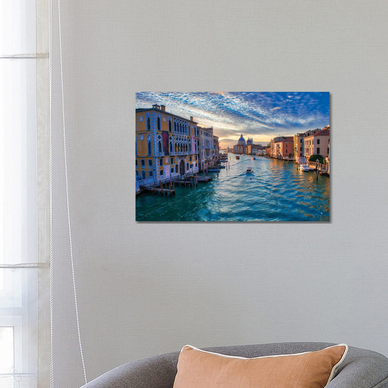 Sunrise On The Grand Canal Of Venice by Zoe Schumacher - Wrapped Canvas Print, 66.04 cm H x 45.72 cm W x 1.91 cm D