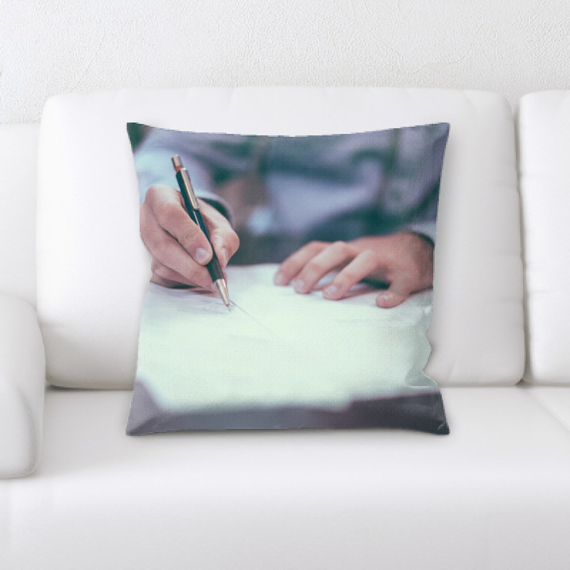 Housse et insert de coussin d'écriture