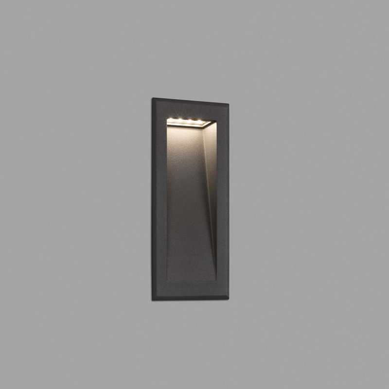 Ravinder Integrated LED Outdoor Flush Mount, Dark Grey