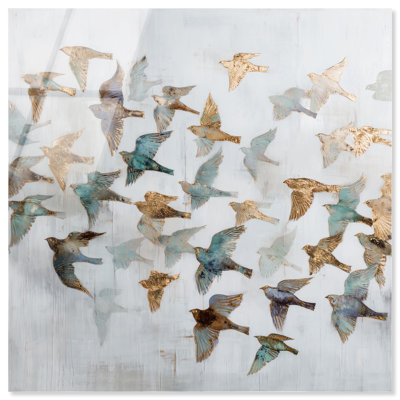 Décoration murale ferme Sky Sky of of Wings III par Art Remedy, prête à être suspendue, 12 x 12