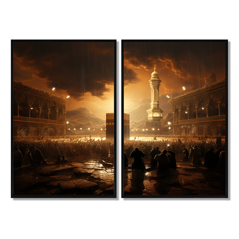 Art mural sur toile traditionnel, Black, 36" H x 48" W, Impression encadrée flottante