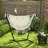 Outsunny Patio Hammock Chair With Stand, Outdoor Hammock Swing Hanging Lounge Chair With Side Pocket And Headrest, Cream White-2133048460