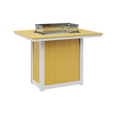 Berlin Gardens Donoma 54″ Rectangular Bar Fire Pit Table