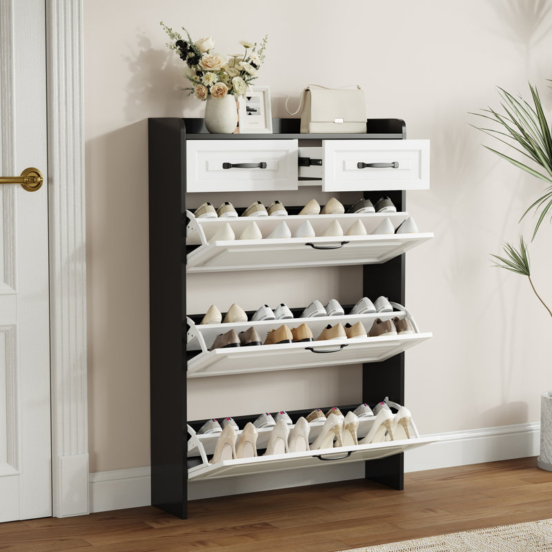 Shoe Storage, Black/White
