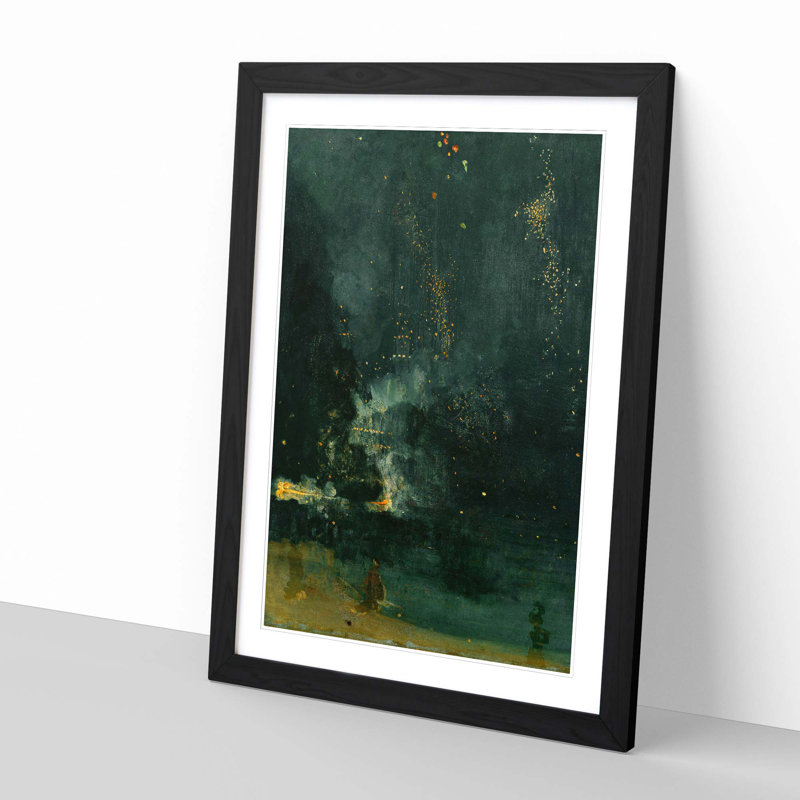 James Abbott McNeill Whistler - Single Picture Frame Painting, Black