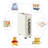 Fabric Rolling Laundry Hamper with Handles-1725552362