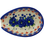 Passion Poppy Ceramic / Porcelain Oval Spoon Rest