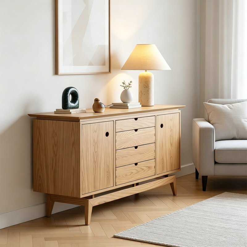 Buffet rétro, 32.87" H x 62.99" W x 18.11" D
