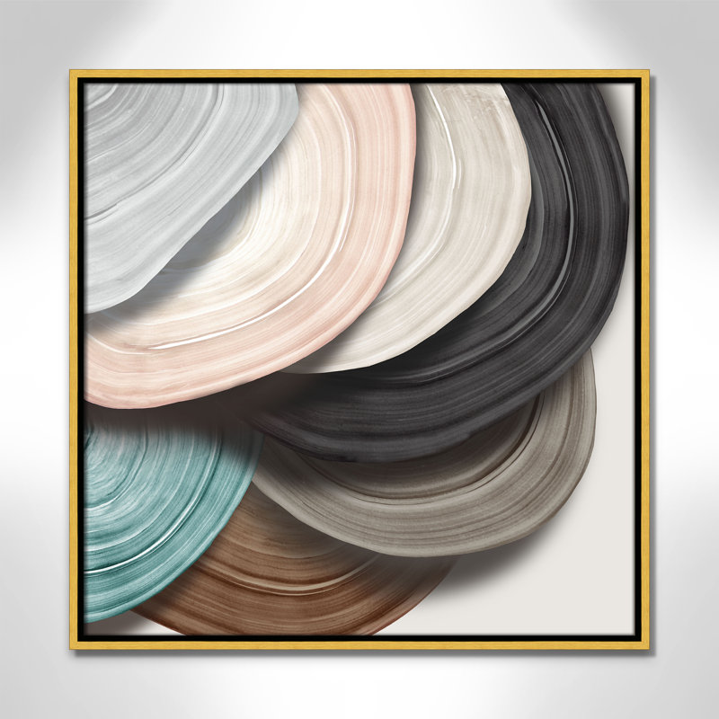 Disks I Print par Eva Watts, Or, H 25,5 po x l 25,5 po