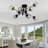 6-lights Glass Globe Sputnik Chandelier-2140676894-2140676889