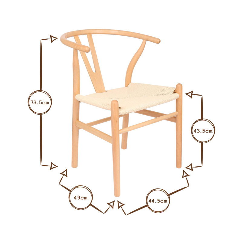 Carlos 73.5cm H Solid Wood Armchair in Brown
