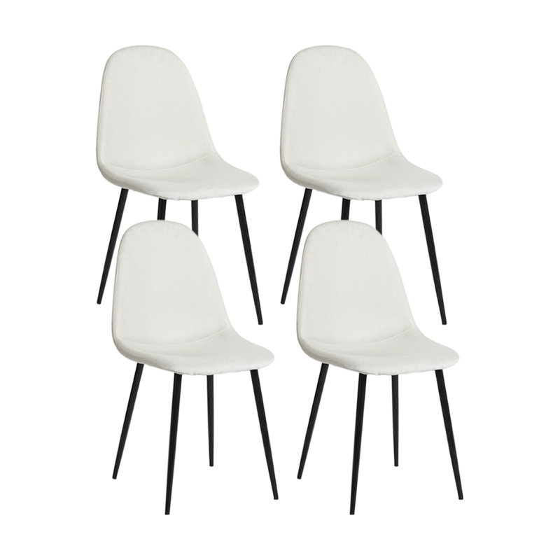 Upholstered Dining Chair, White