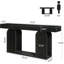 Table basse pratique, console durable, table de couloir minimaliste