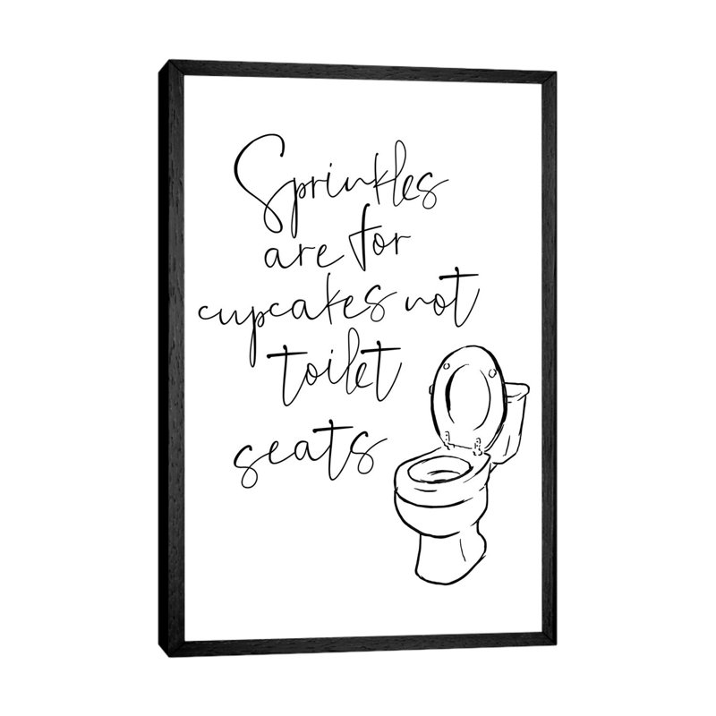Sprinkles by Mlli Villa - Print on Canvas, Black Framed, 101.6cm H x 66.04cm W x 3.81cm D