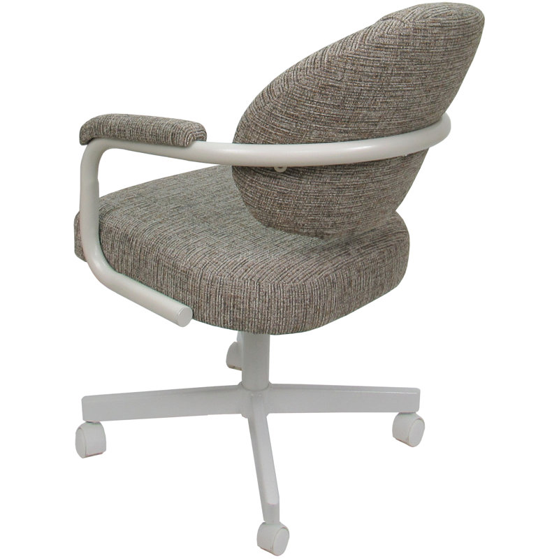 Chaise avec accoudoirs Magaw, Blanc