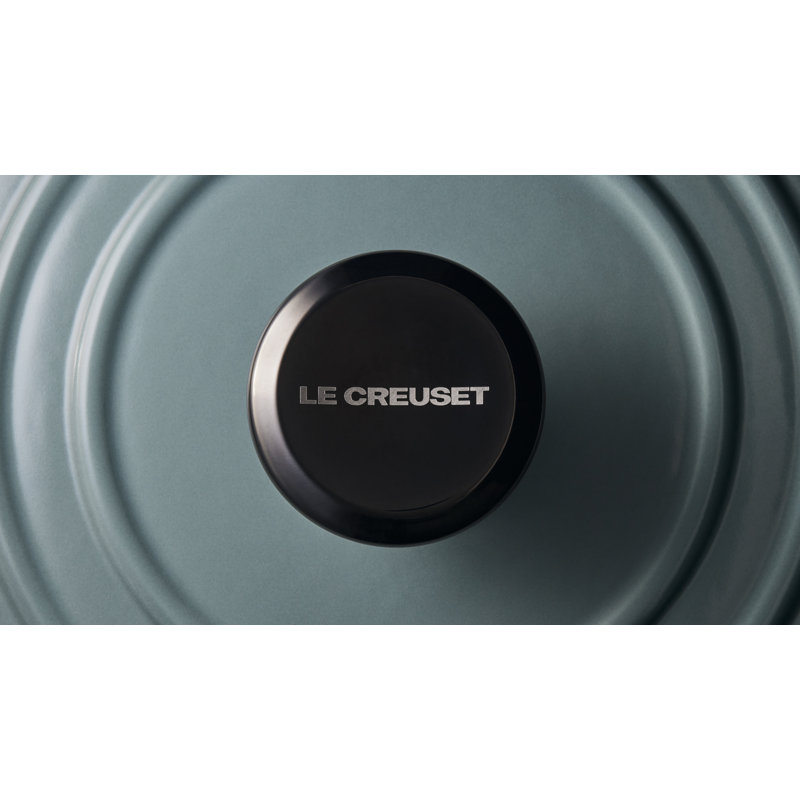 Le Creuset Signature Knob, Large, Black Nickel,  1.2" H x 2.2" W x 2.2" D