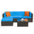 Mykya 4 - Person Modular Patio Conversation Set with Cushions-641583274