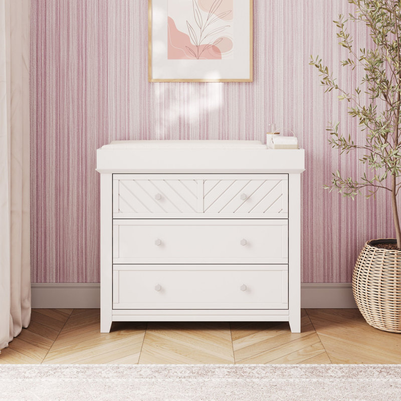 Commode 3 tiroirs Atwood Child Craft, Blanc mat