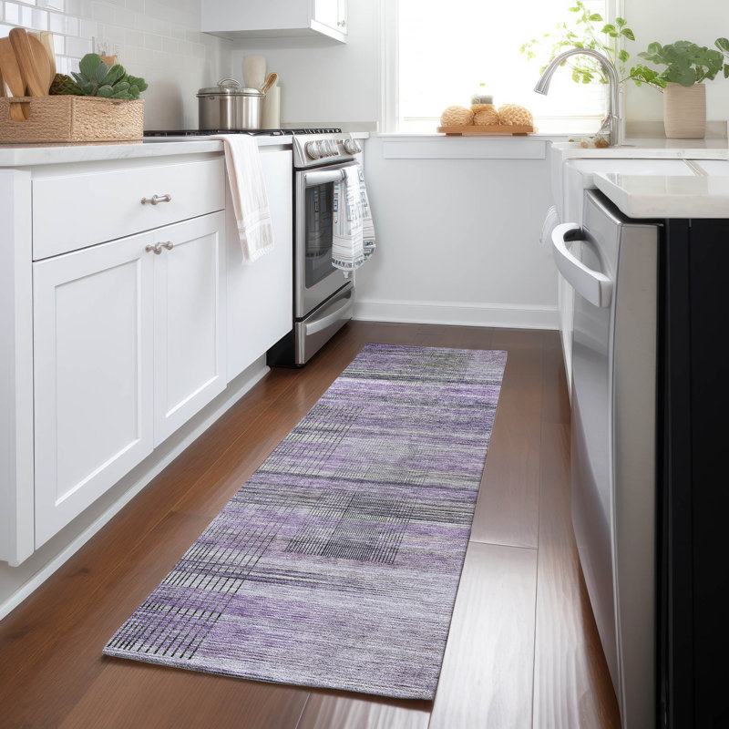 Maliana Washable Abstract Rug, Runner 2'3" x 7'6"