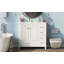 Meuble-lavabo 36 po avec lavabo en céramique, armoire de rangement abondante, 2 portes à fermeture en douceur et 5 tiroirs