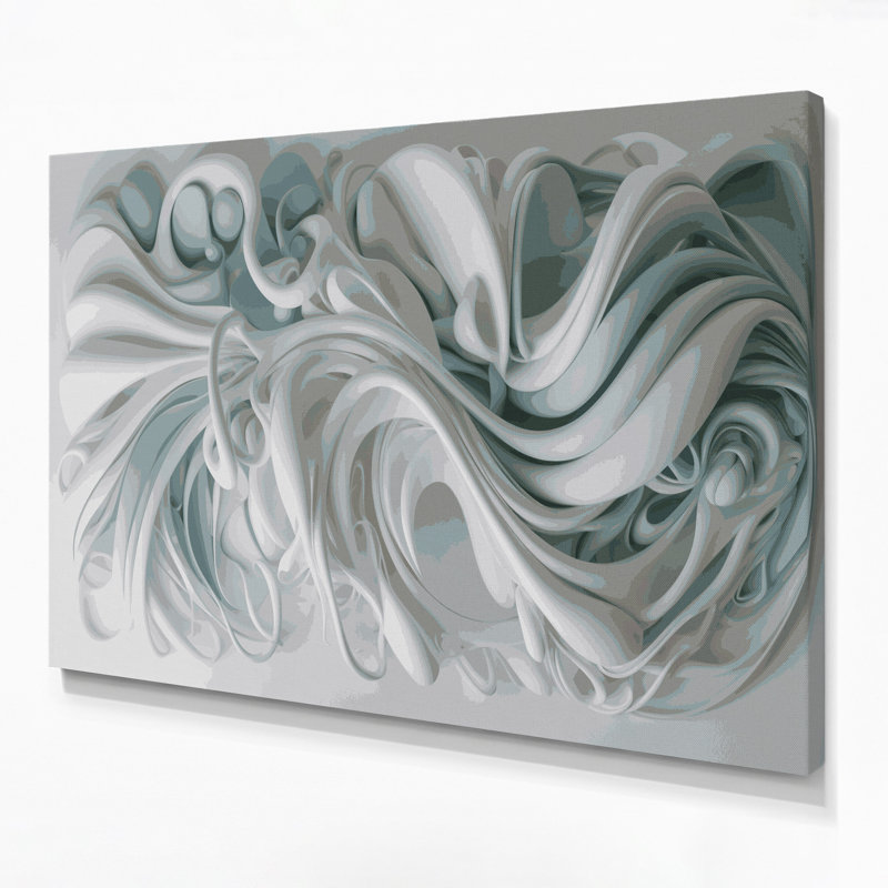 Art mural sur toile Biomorphic Abstraction 33, H 11 po x l 14 po