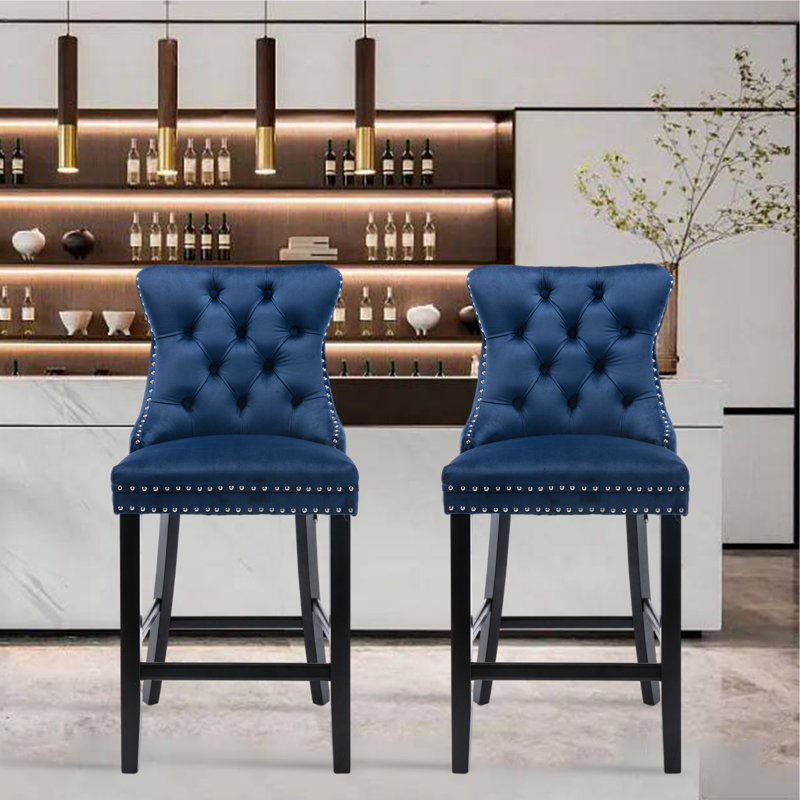Tabouret 27,2 po Jefri, Bleu