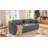 Boneless 86" Chenille Boneless Couch, Upholstered Compressed Sofa, Curved Cloud Couch With Pillows-965467835