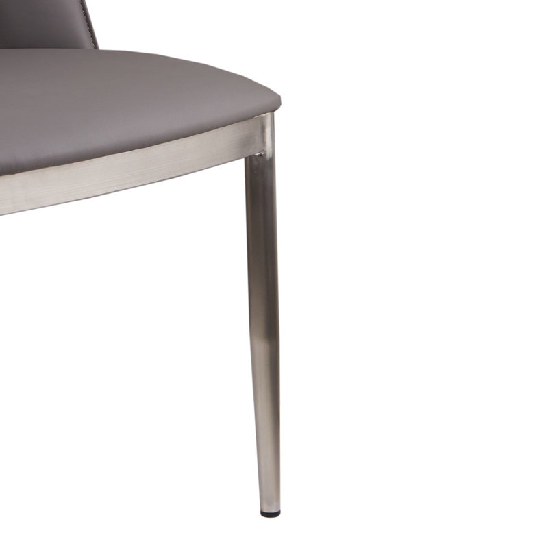 Eminence Upholstered Dining Chair, Silver, Grey
