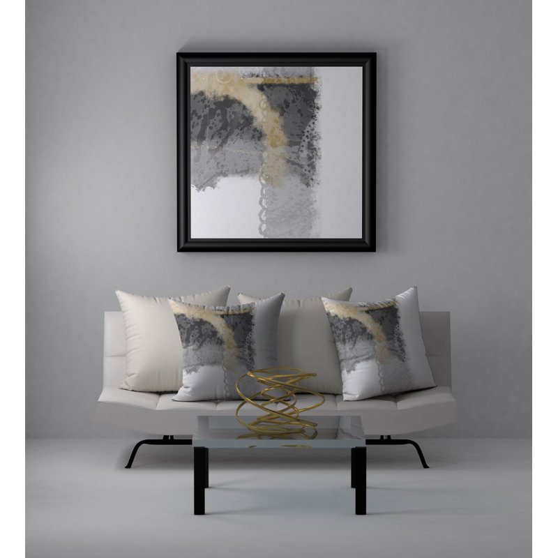 Housse de coussin carrée inégalée et insert, 24 po x 24 po