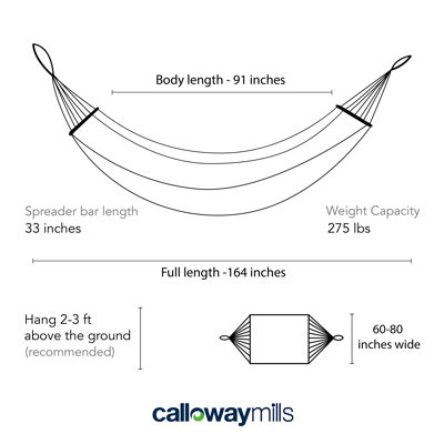 1 Person Cotton Classic Hammock
