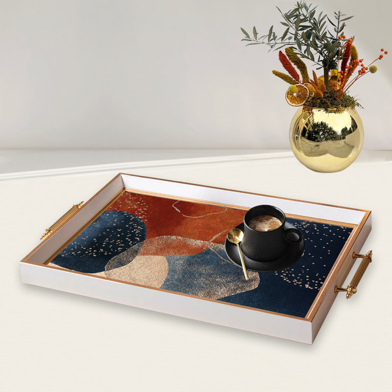 Élégant plateau en verre de 19,7 po x 11,4 po x 1,4 po | Fabrication 100% verre durable | Facile à nettoyer avec un chiffon humide | Idéal pour le service, la présentation décorative et l'organisation | Ajout élégant à la décoration intérieure