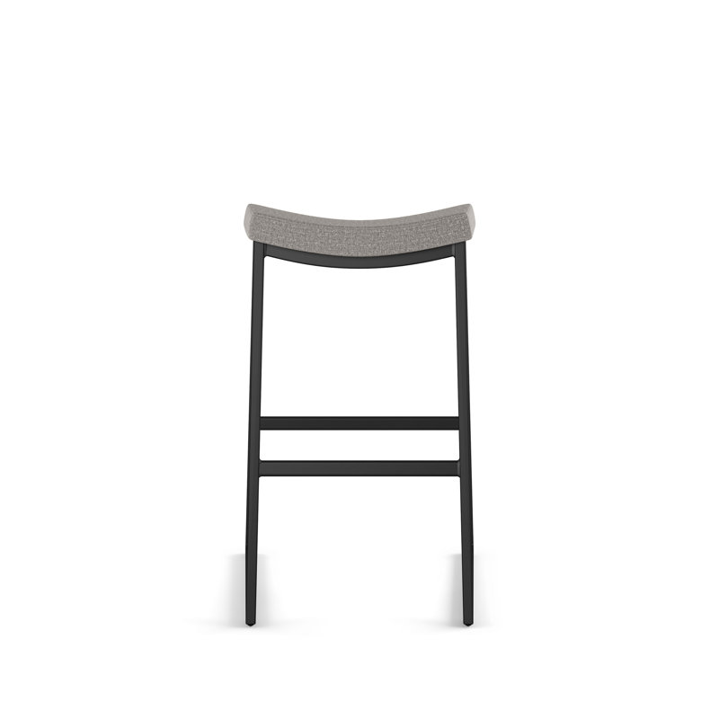 Amisco David Counter & Bar Stool, Counter Stool (26.25” Seat Height), Silver Gray
