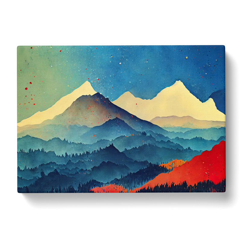 Mountain Splash Vol.5 Abstract - Wrapped Canvas, 35cm H x 50cm W x 3cm D