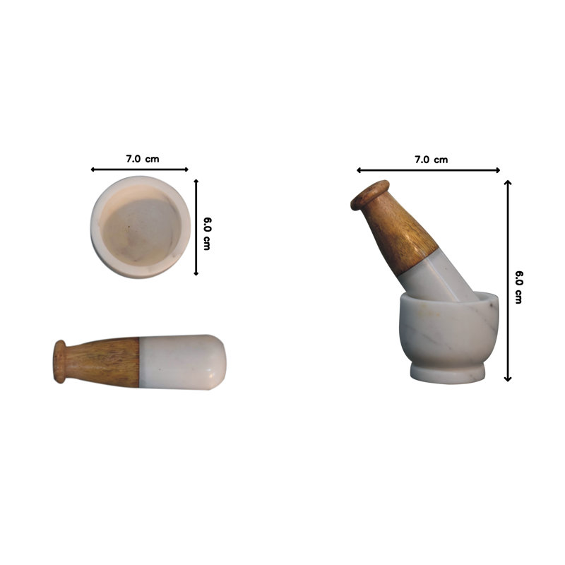 Wood Mortar And Pestle Set
