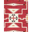 Tapis rouge en laine tissé à la main Tuscany