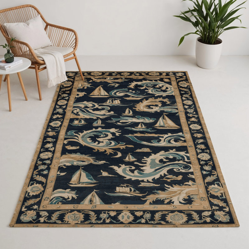 Tapis d'intérieur et d'extérieur gris Persian