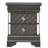 Chic Metallic Black Modern Nightstand-301969322